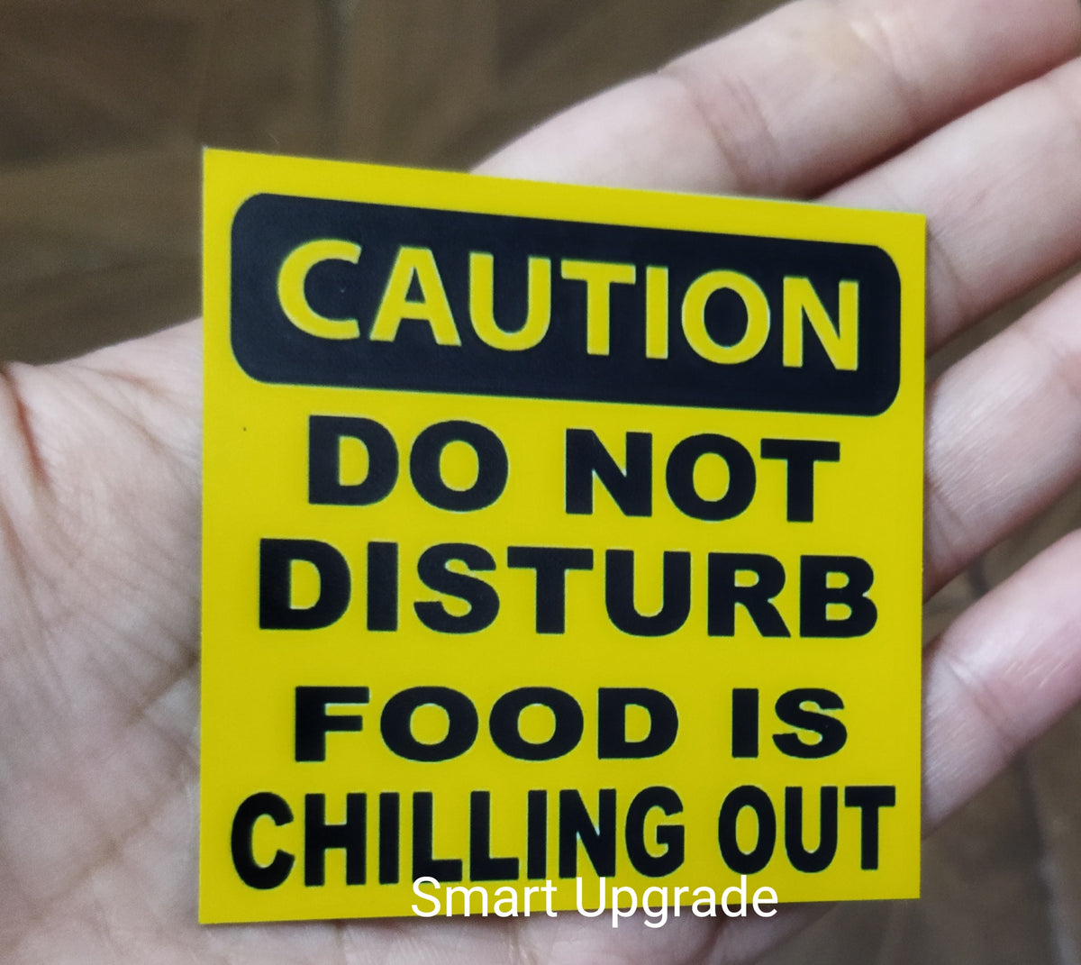 Food Caution Fridge Magnet