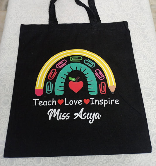 Rainbow Teacher Totebag