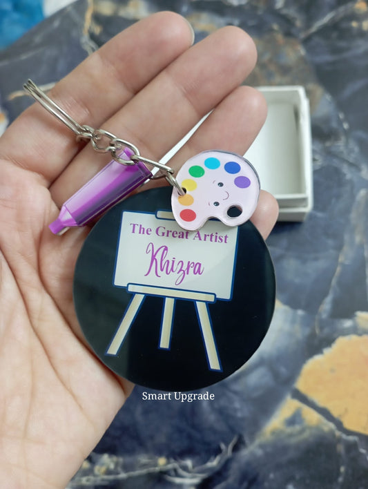 Artist Keychain with Charms