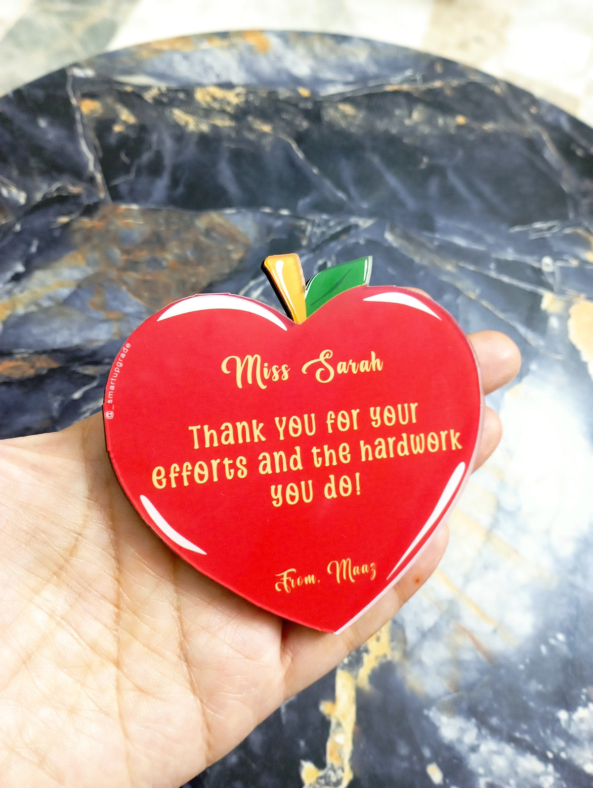 Heart Apple Coaster