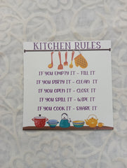 Kitchen Rules Magnet